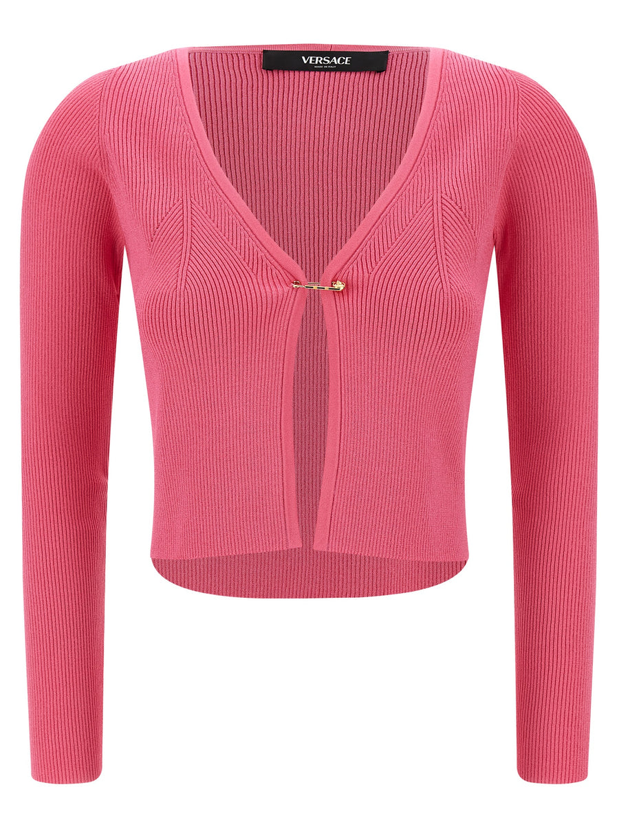 Versace 83% Viscose cardigan in pink