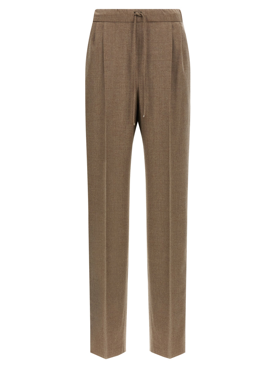 Max Mara 96% Cashmere trousers in gray