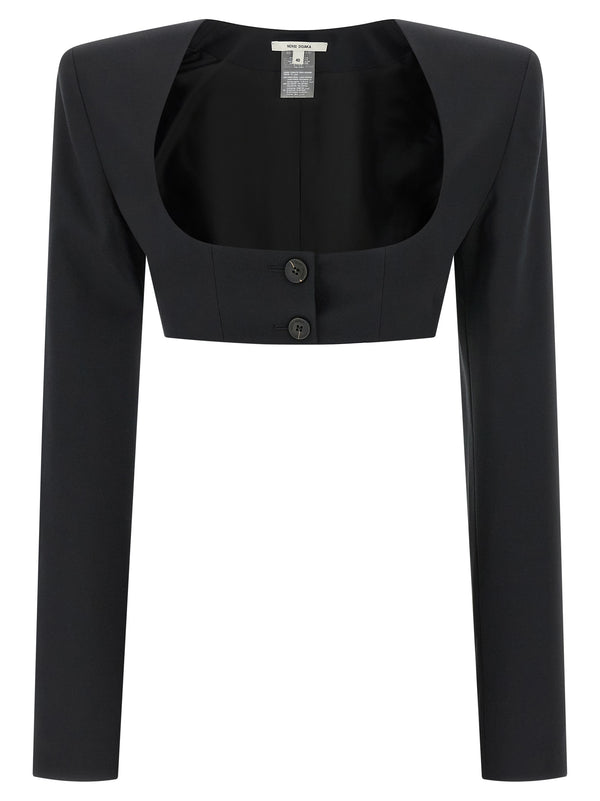 Nensi Dojaka 43% virgin wool blazer in black
