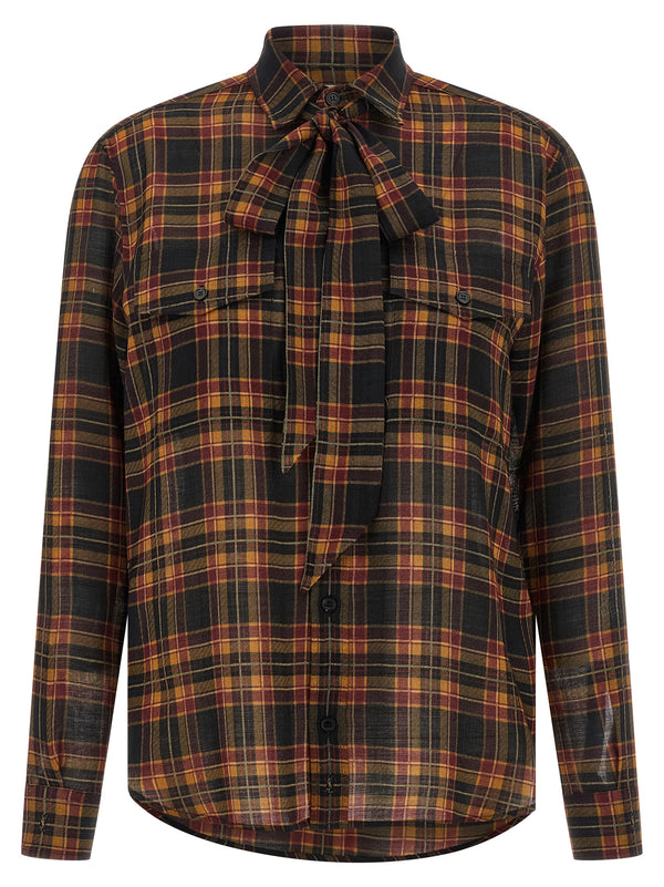 Saint Laurent 100% wool blouse in black