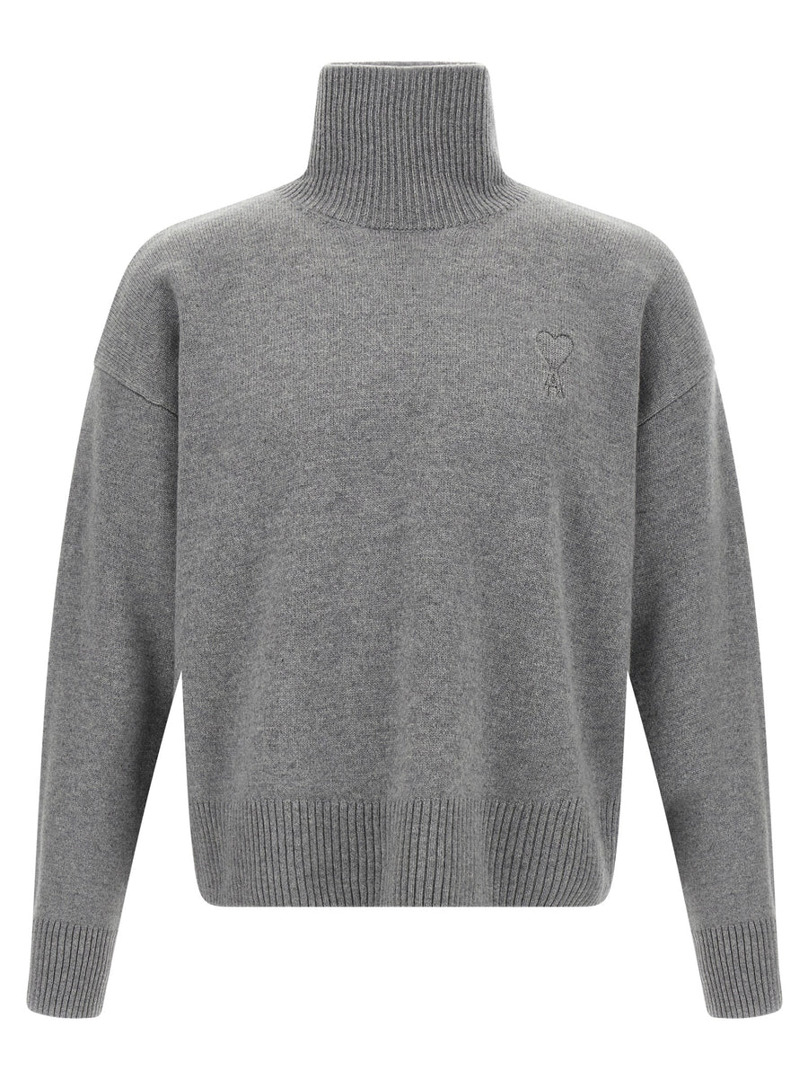 AMI Paris 90% wool sweater in gray