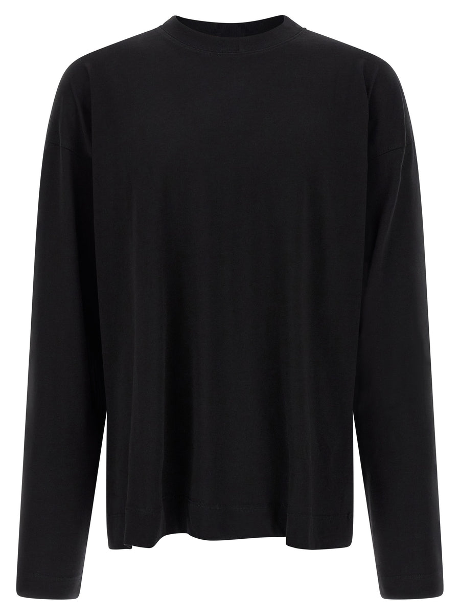 Dries Van Noten 100% cotton t-shirt in black