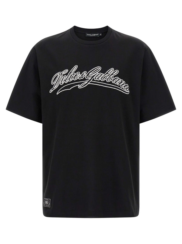 Dolce & Gabbana 100% cotton t-shirt in black