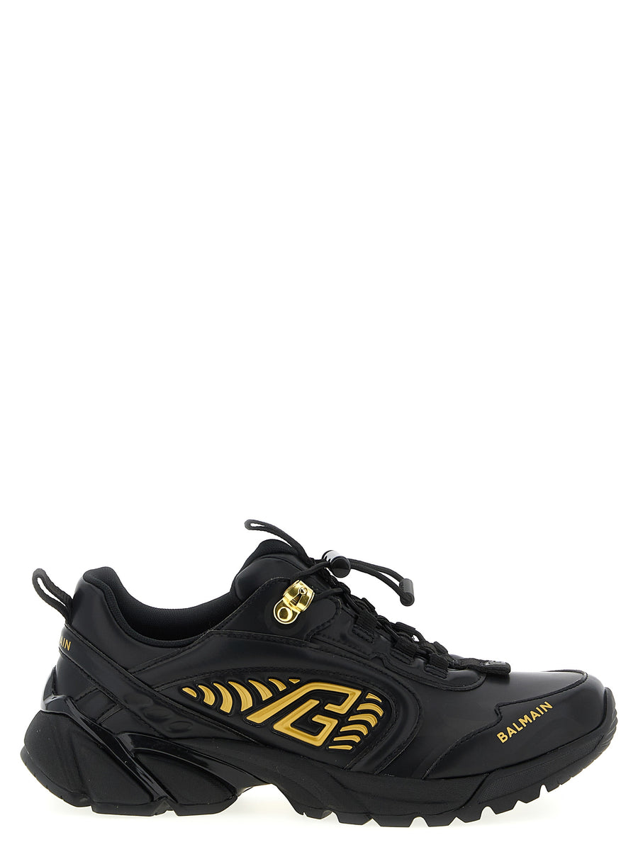 Balmain 50% nylon sneaker in black