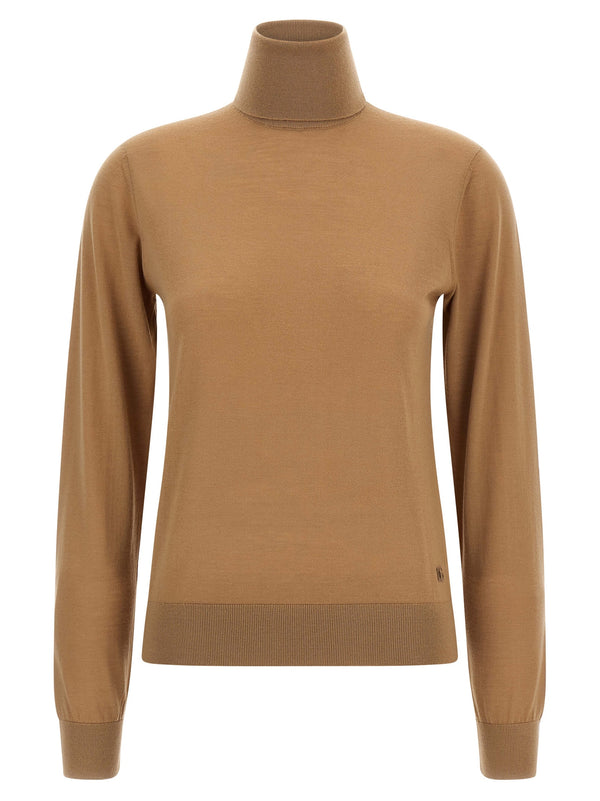 Dolce & Gabbana 100% Cashmere turtleneck sweater in beige