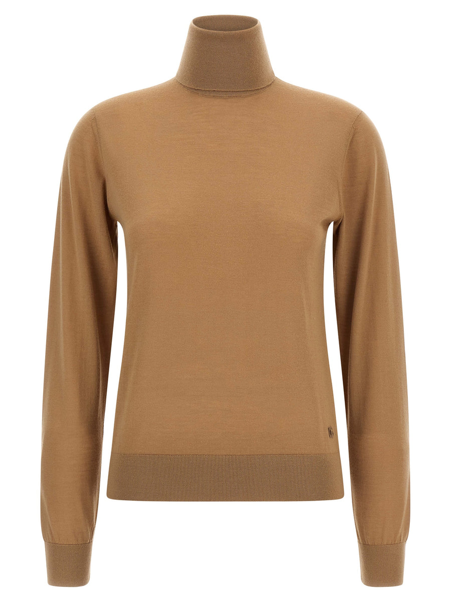 Dolce & Gabbana 100% Cashmere turtleneck sweater in beige