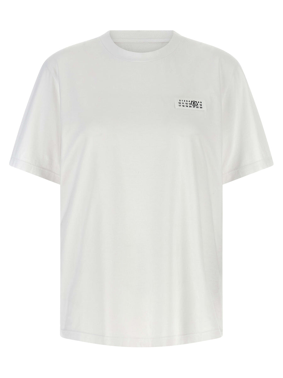 MM6 Maison Margiela 100% cotton t-shirt in white