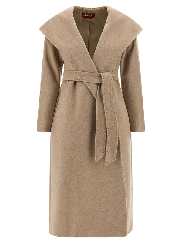 Max Mara 100% Cashmere coat in beige