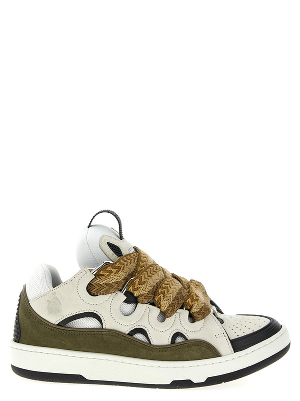 Lanvin 76% Calf Leather sneaker in multicolor