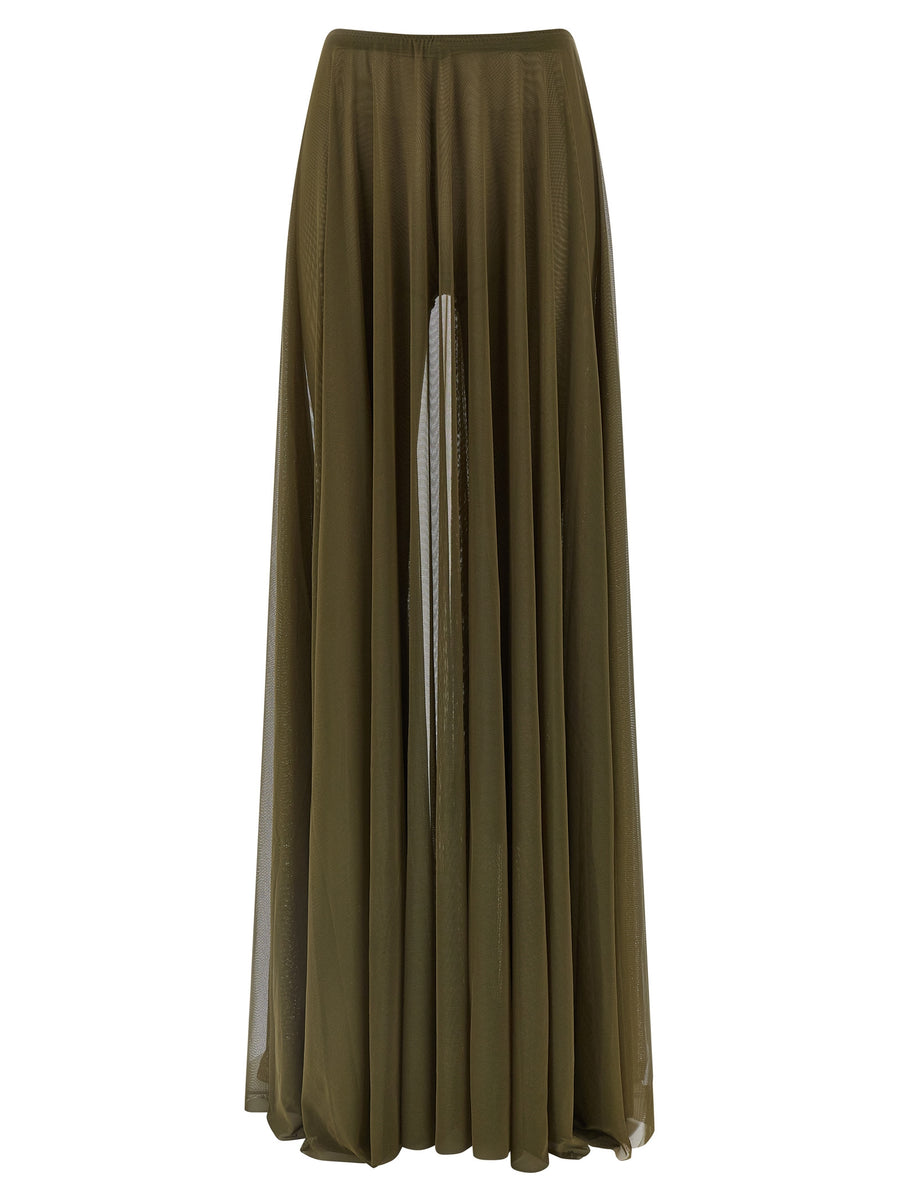Bicolor Polyamide Mini Skirt