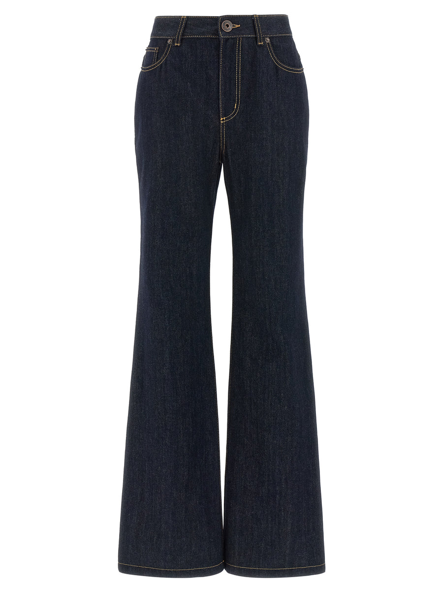 Alexander McQueen 100% cotton jeans in blue