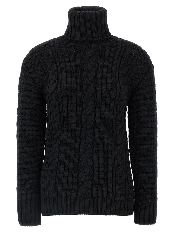 Moncler Genius 100% Virgin Wool sweater in black