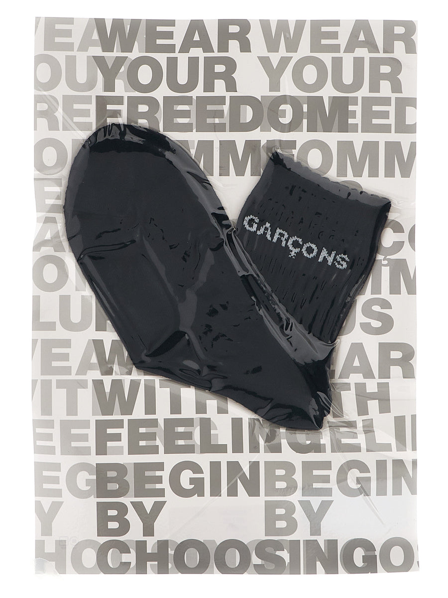 Comme des Garçons CO320851BM 50% cotton beanie in black