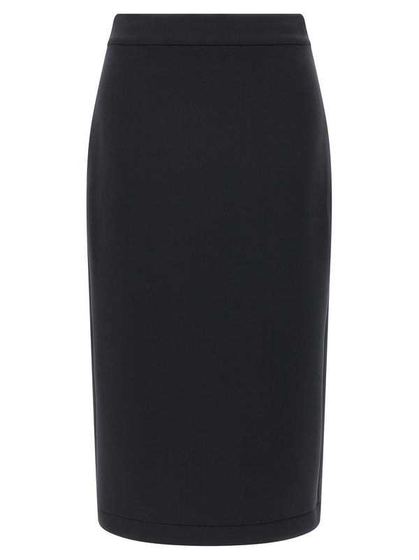 Moncler Genius 87% Polyester skirt in black
