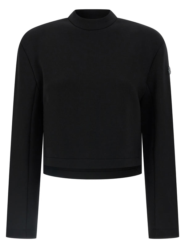 Moncler Genius 95% viscose sweatshirt in black
