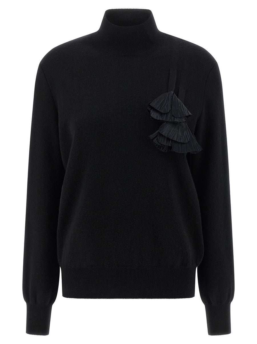 Ferragamo 70% virgin wool sweater in black