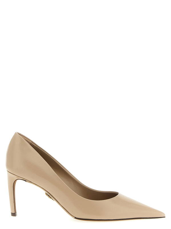 Dolce & Gabbana 100% Calfskin Leather heel in beige