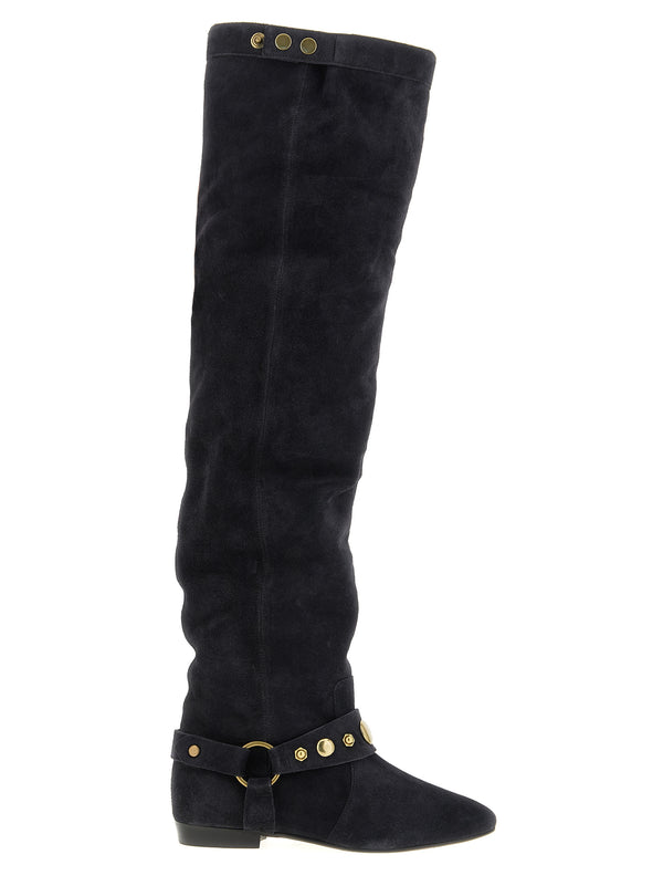 Isabel Marant 100% calfskin leather (Bos Taurus) boot in black