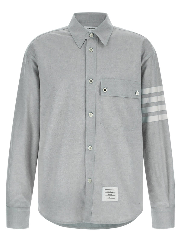 Thom Browne 100% Cotton shirt in gray