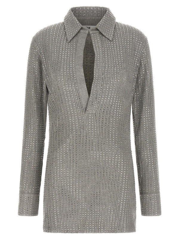 The Attico 100% Cotton shirt in gray