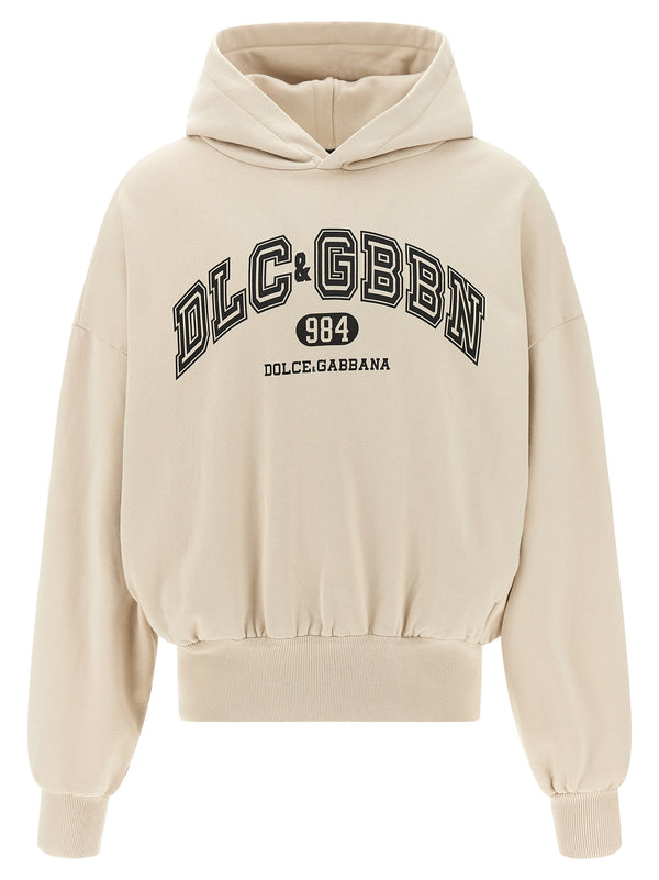 Dolce & Gabbana 100% Cotton hoodie in beige