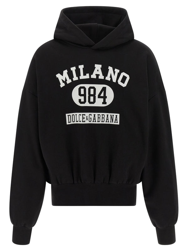 Dolce & Gabbana 100% Cotton hoodie in black
