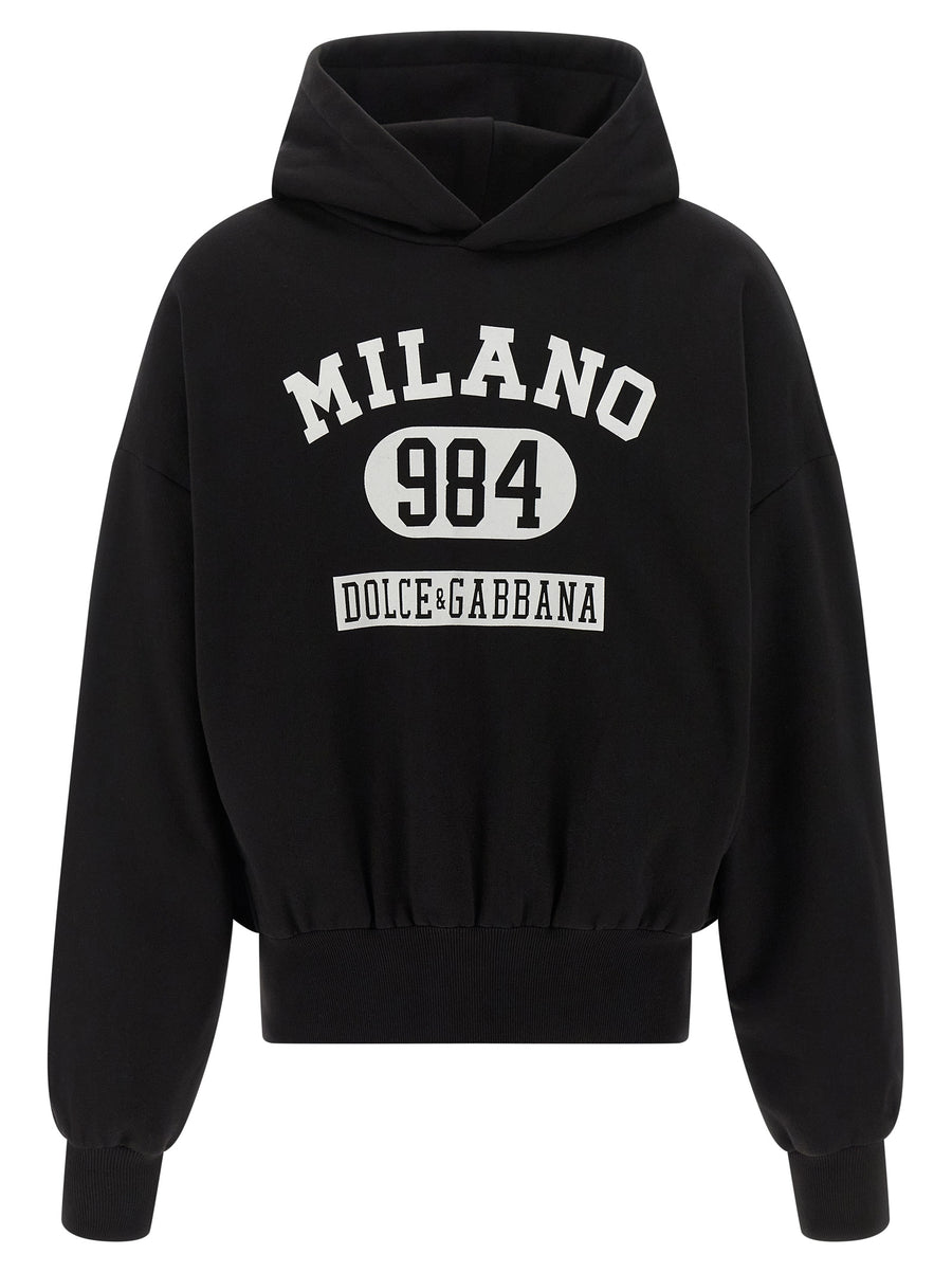 Dolce & Gabbana 100% Cotton hoodie in black