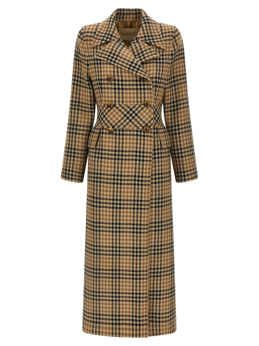 Valentino Garavani 100% virgin wool coat in brown