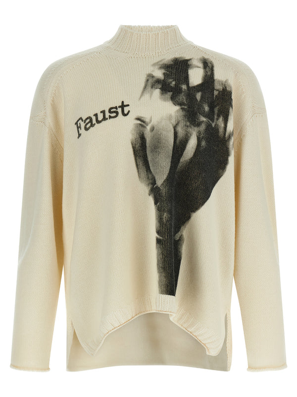 Undercover 70% wool cardigan in white