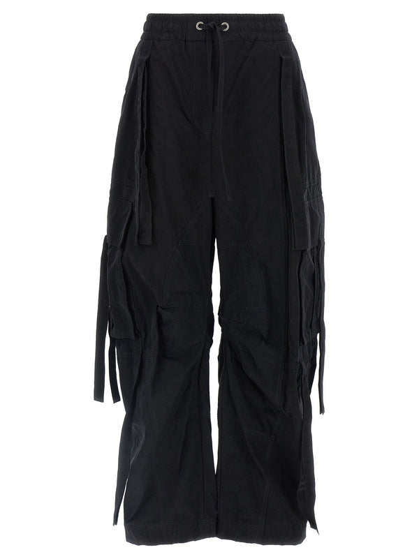 Dolce & Gabbana 45% cotton cargo pants in black