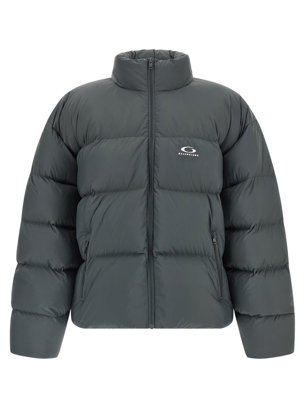 Balenciaga 100% polyamide down jacket in gray
