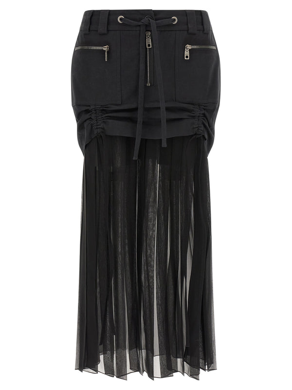 Dolce & Gabbana 70% Silk skirt in black