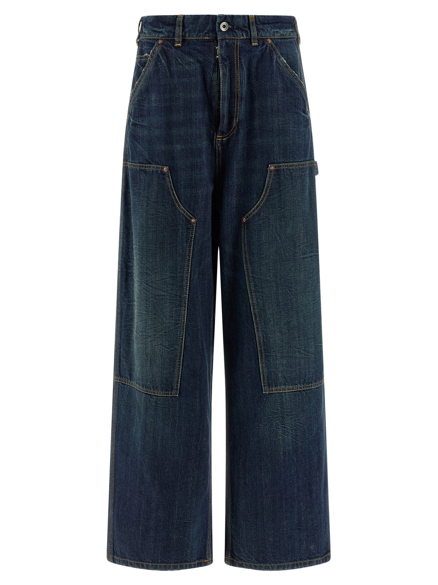 Maison Margiela 100% cotton jeans in blue