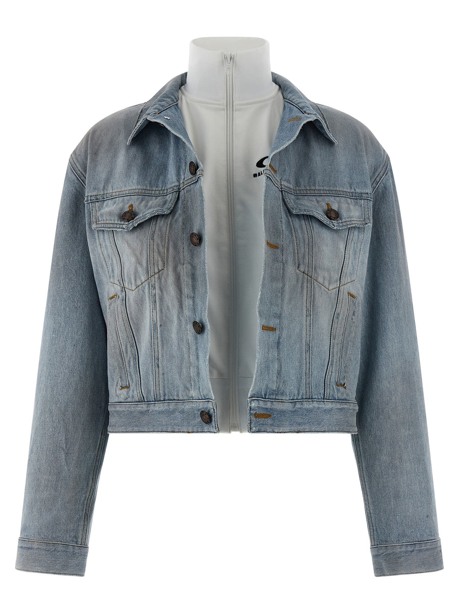 Balenciaga 100% Cotton jacket in blue
