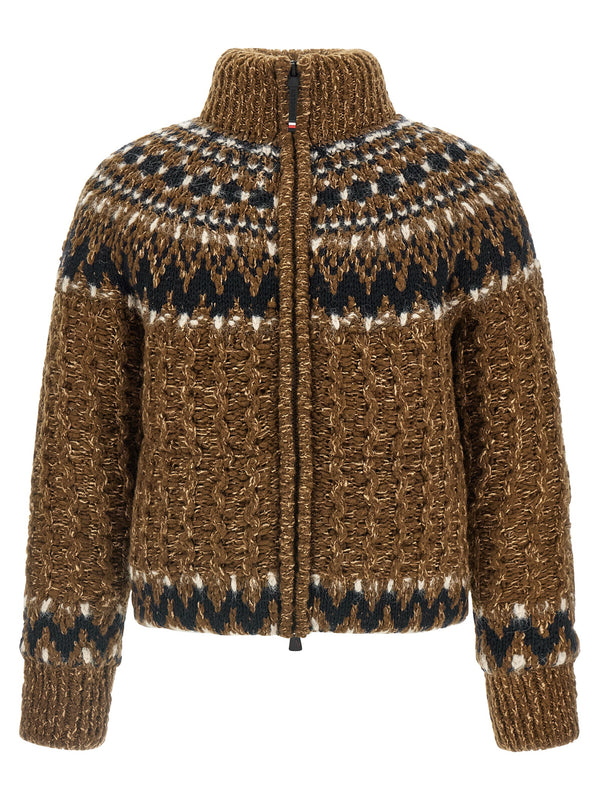 Moncler Grenoble 74% wool jacket in brown