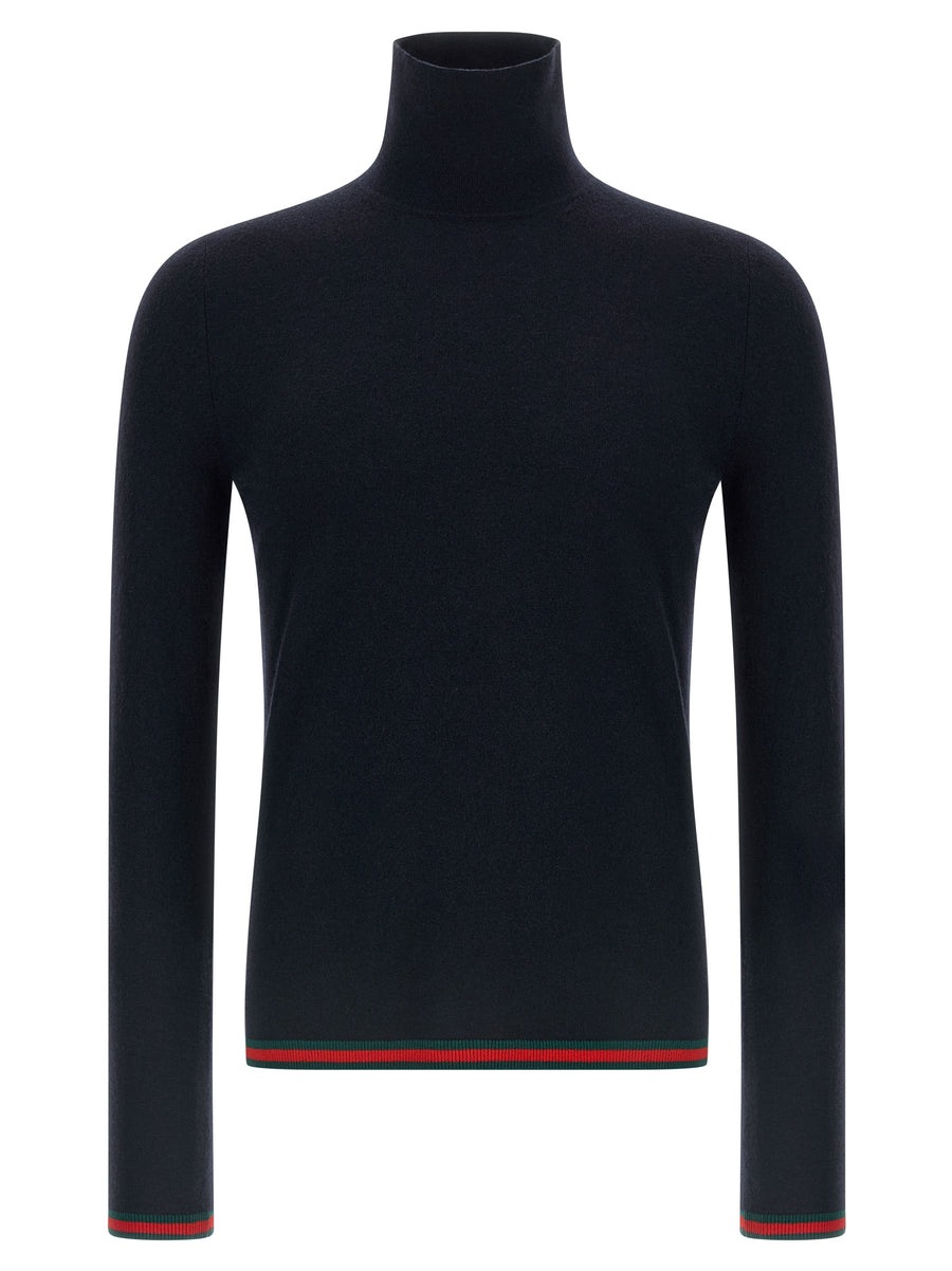 Gucci 100% Cashmere sweater in navy