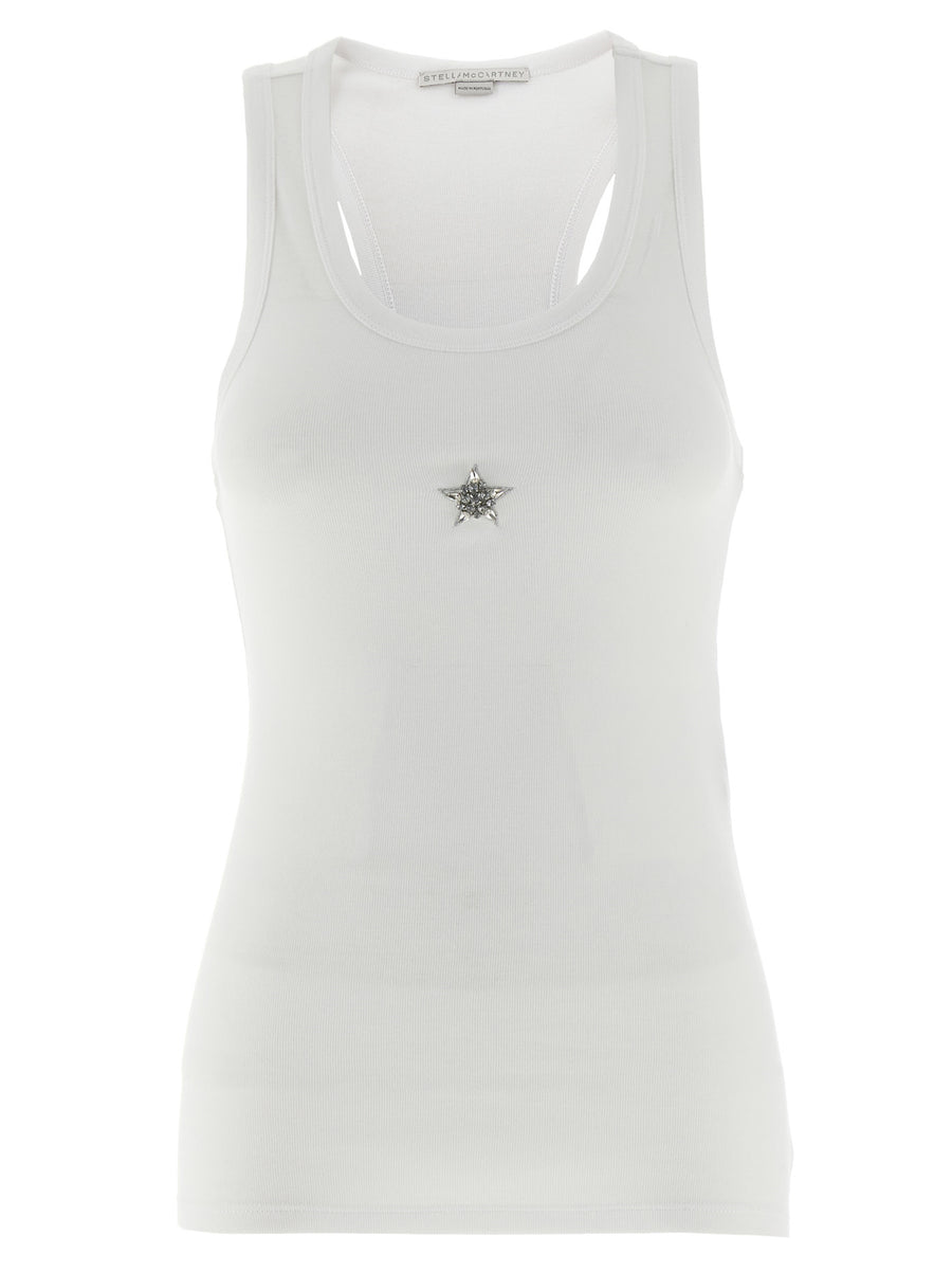 Stella McCartney 67% lyocell tank top in white