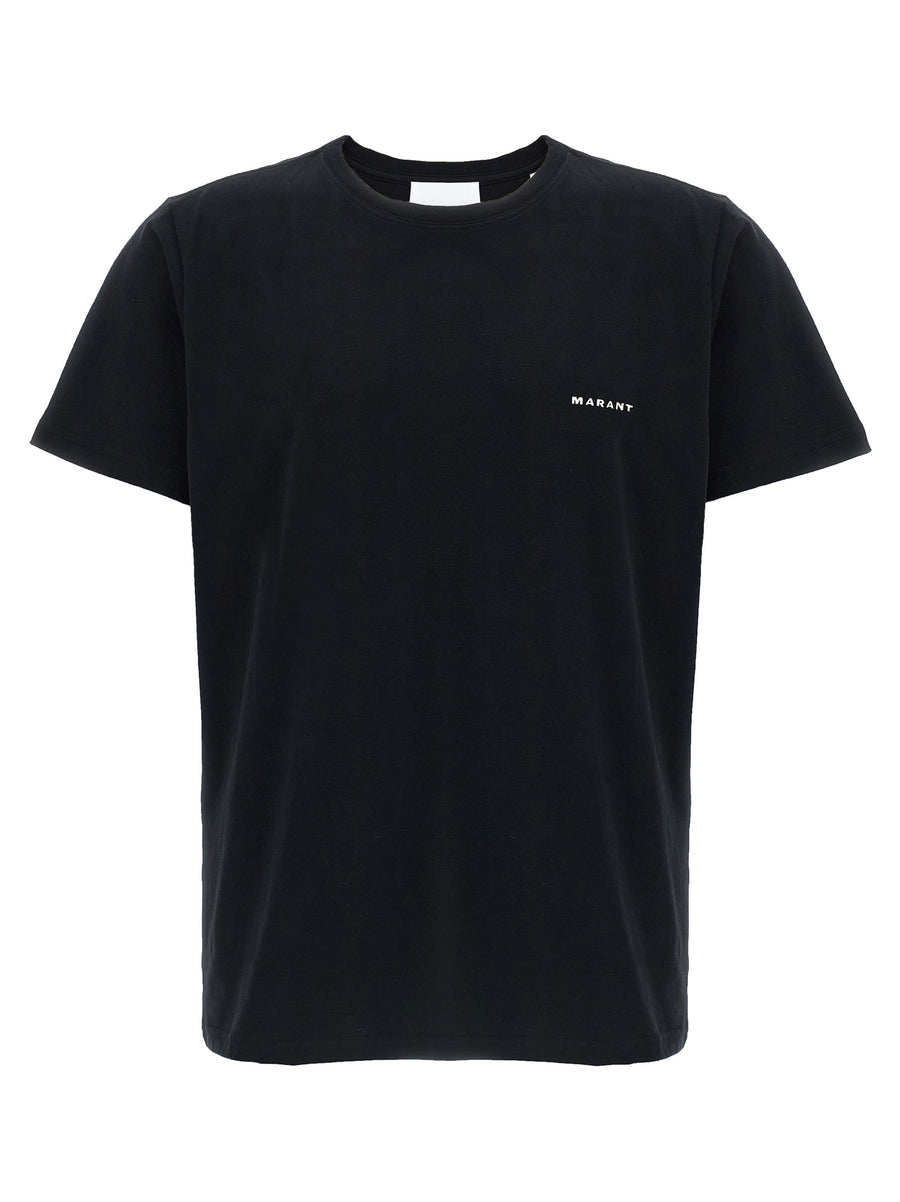 Marant 100% cotton t-shirt in black