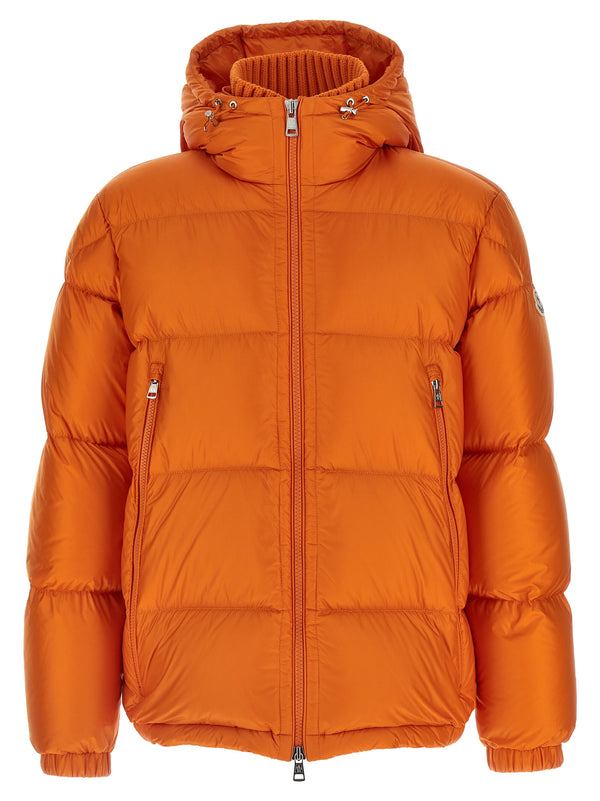Moncler 100% polyamide down jacket in orange
