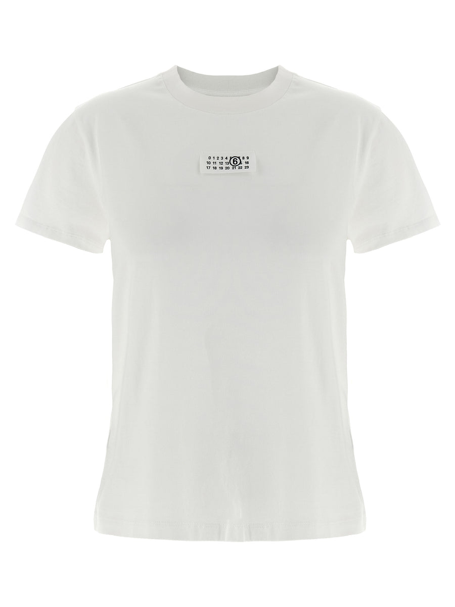 MM6 Maison Margiela 100% cotton t-shirt in white