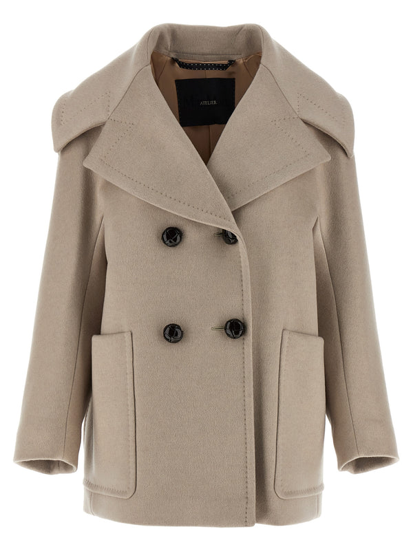 Max Mara 100% cashmere coat in beige
