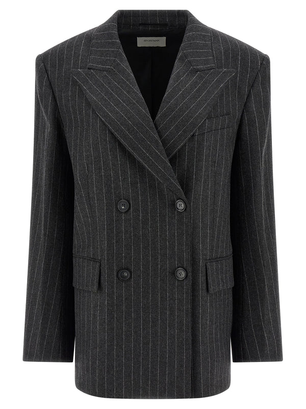 Sportmax 44% Wool blazer in gray