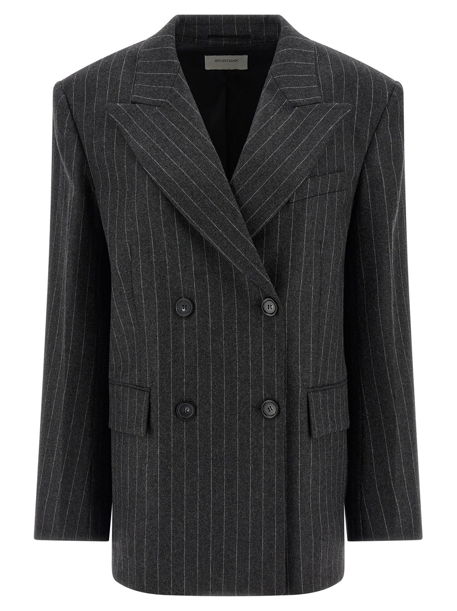 Sportmax 44% Wool blazer in gray