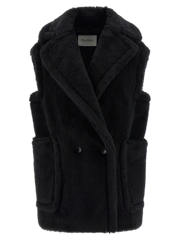 Max Mara 62% Alpaca vest in black