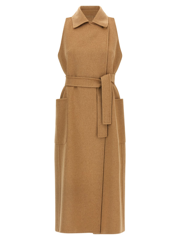 Max Mara 100% camel wool coat in beige