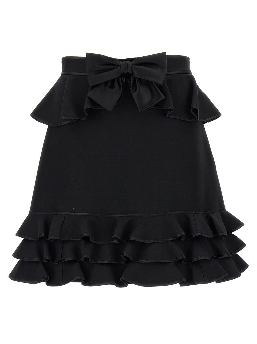 Valentino Garavani 65% Virgin Wool skirt in black