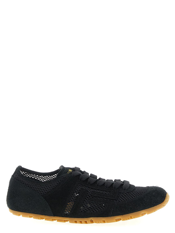 Balmain 100% calfskin leather sneaker in black