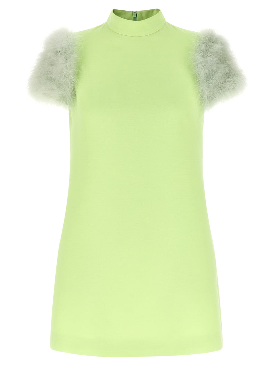 Valentino Garavani 65% virgin wool dress in green