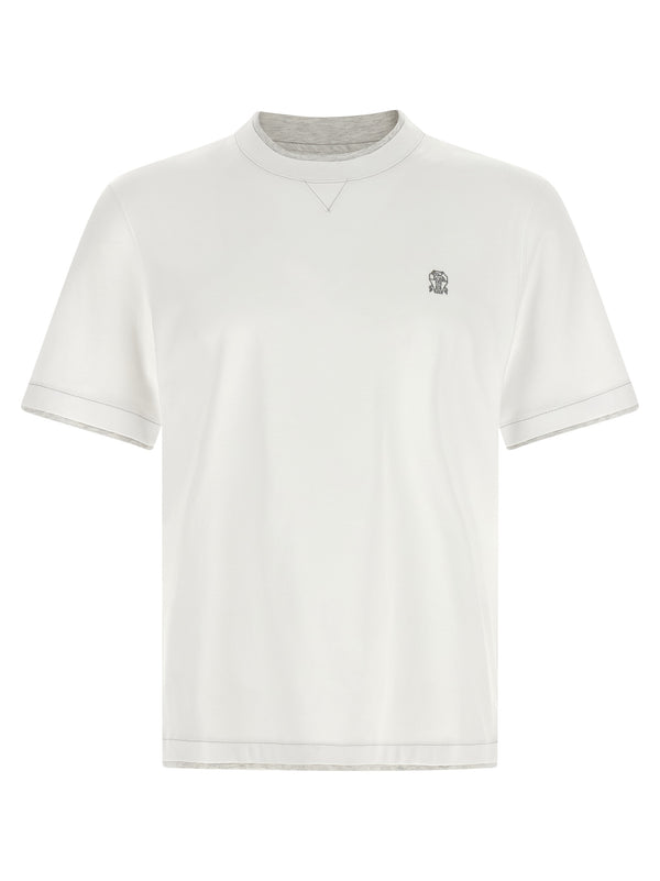 Brunello Cucinelli 100% Cotton t-shirt in white