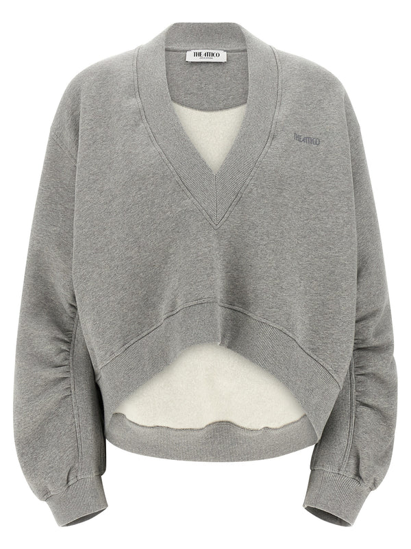 The Attico 100% Cotton sweatshirt in gray